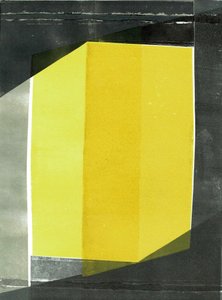 Oblique I, 2020, monoprint op papier door Stephen Dow