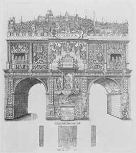 Een Triomfboog, gegraveerd door William Kip, 1604 door Stephen Harrison