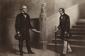 Gladstone en Disraeli, Beaconsfield door Stephen James (after) Ferris
