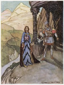 Illustratie voor Siegfried de Drakendoder (kleur litho)
