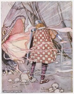 Illustratie voor Siegfried de Drakendoder