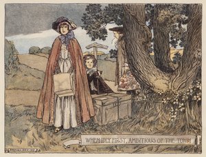 Illustratie voor The Deserted Village van Oliver Goldsmith door Stephen Reid