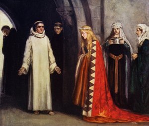 Sint Bernardus en zijn zus Hombeline door Stephen Reid