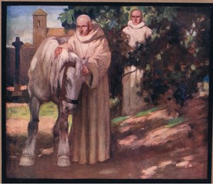 St. Columba en het witte paard