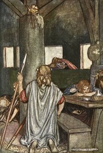 Sualtach wekt de koning, illustratie uit 