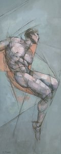 Dynamische abstracte figuur door Steve Mitchell