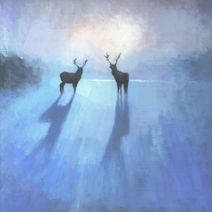 Majestueuze winterherten door Steve Mitchell