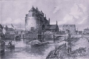 Een veilige haven in Brugge, uit De Geïllustreerde Geschiedenis van de Wereldoorlog 1914-1915 uitgegeven door Union Berlagsefellfchaft door Willy Stoewer 