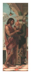 St. Johannes de Doper met St. Benedictus, 1874 door Storch and Kramer