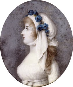 Portret van gravin Yelizaveta Borisovna Shakhovskaya 1773-1796, 1790s door Stroely