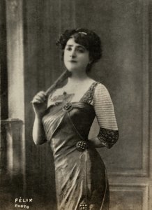 Portret van de Franse kunstenares Marie Yahne ( 1867 door Studio Felix