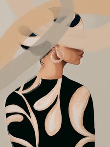 Abstract modeportret door Studio Palette