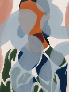 Abstract portret van een vrouw door Studio Palette