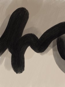 Vloeiende zwarte curve