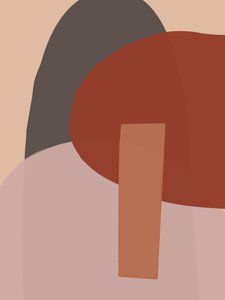 Warme abstracte vormen door Studio Palette