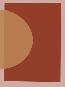 Warm geometrisch abstract door Studio Palette