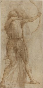 Figuur van een Boogschutter [recto] door Style of Pietro Perugino