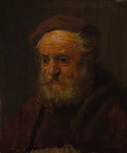 Studiehoofd van een oude man