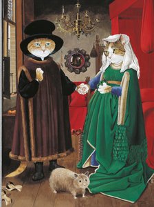 Illustratie uit Cats Galore! A Compendium of Cultured Cats (pub. 2015)