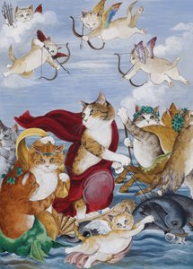 Illustratie uit Cats Galore! A Compendium of Cultured Cats