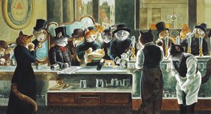 Illustratie uit Cats Galore! A Compendium of Cultured Cats