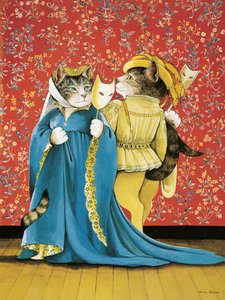 Illustratie uit Shakespeare Cats: Poster Book (pub. 2016) door Susan Herbert