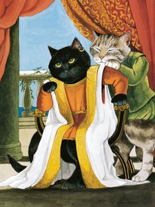 Illustratie uit Shakespeare Cats: Poster Book (pub. 2016) door Susan Herbert