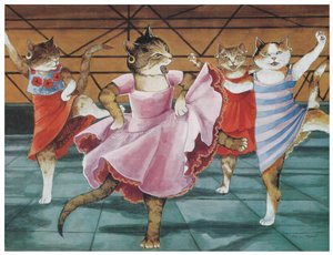 Illustratie uit de film Cats door Susan Herbert