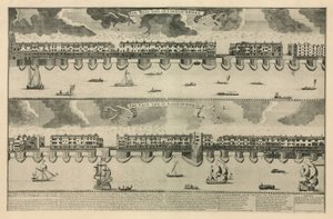 De west- en oostzijde van London Bridge door Sutton Nicholls