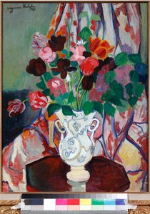 Vaas met tulpen