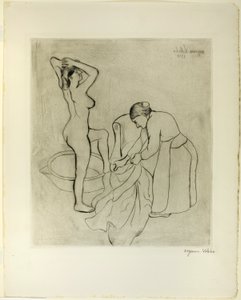 Vrouw met Grote Borsten en Oude Vrouw door Suzanne Valadon