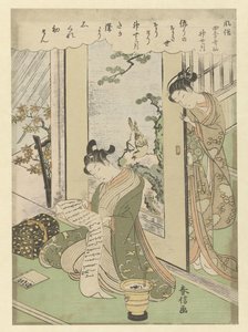 De tiende maand door Suzuki Harunobu