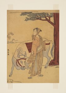Parodie op het verhaal van Chao Fu door Suzuki Harunobu