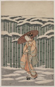 Langs het bamboebos, 1868-1912 door Suzuki Harunobu