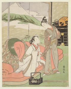 T H Riches 1913 Minnaar Neemt Afscheid van een Courtisane, c.1768-9 door Suzuki Harunobu