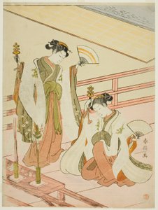 De Dans van de Heiligdom Maagden Ohatsu en Onami