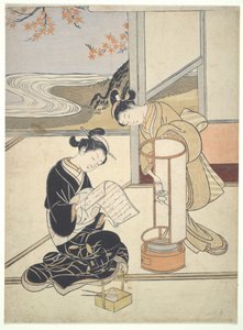  door Suzuki Harunobu
