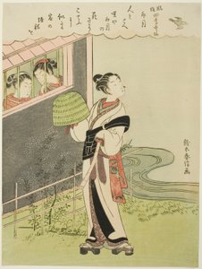 De Vierde Maand (Uzuki), uit de serie "Populaire Versies van Onsterfelijke Dichters in Vier Seizoenen (Fuzoku shiki kasen)"