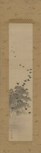 Zwarte vogels door Suzuki Kiitsu