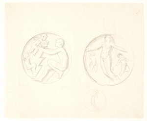 Ontwerp voor reliëfs door Svend Rathsack