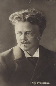 Portret van August Strindberg door Swedish Photographer