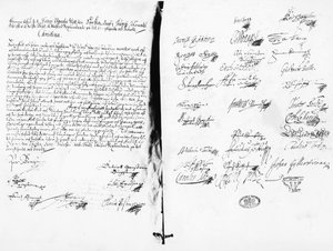 De abdicatieverklaring van Christina, koningin van Zweden, 1654 (geschrift)