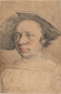 Portret van een Man met een Breedgerande Hoed