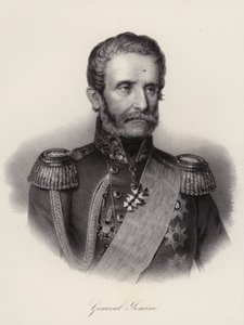 Antoine Henri, Baron van Jomini, Zwitserse generaal en militair historicus (gravure) door Swiss School