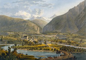 Brig op de Rhône, Berner Alpen, Zwitserland
