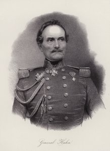 Emanuel Hahn, Zwitsers generaal (gravure) door Swiss School