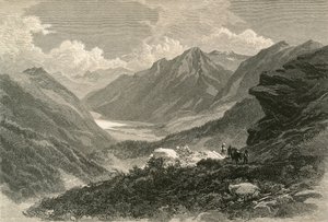 Scène in het Val Poschiavo, Zuidelijke Grisons door Swiss School