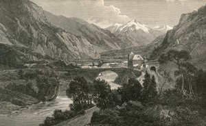 St. Maurice in de Beneden-Rhonevallei door Swiss School