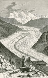 De Gorner-gletsjer en Monte Rosa door Swiss School