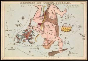 Hercules en Corona Borealis door Sydney Hall